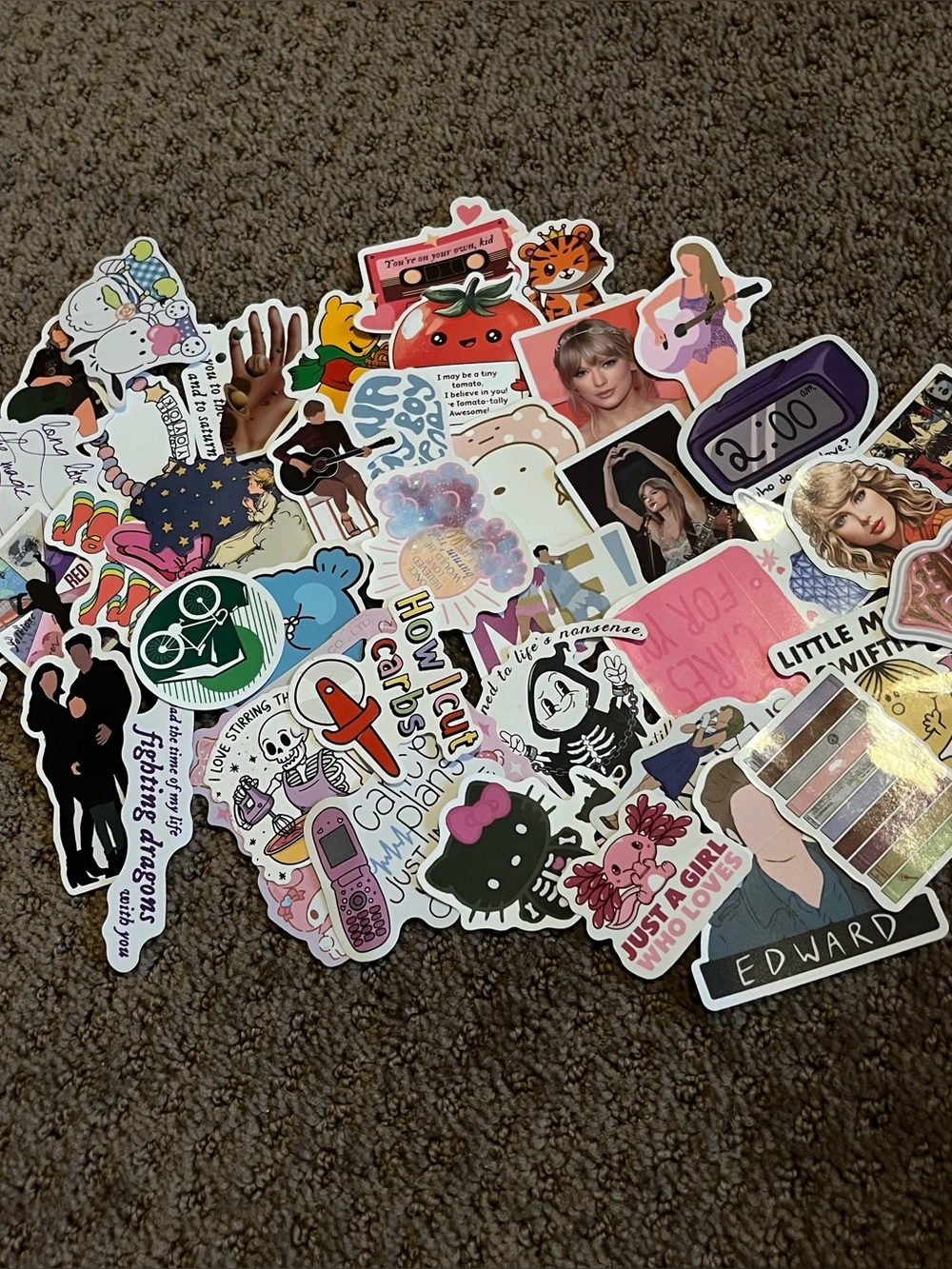 Set of 34 stickers